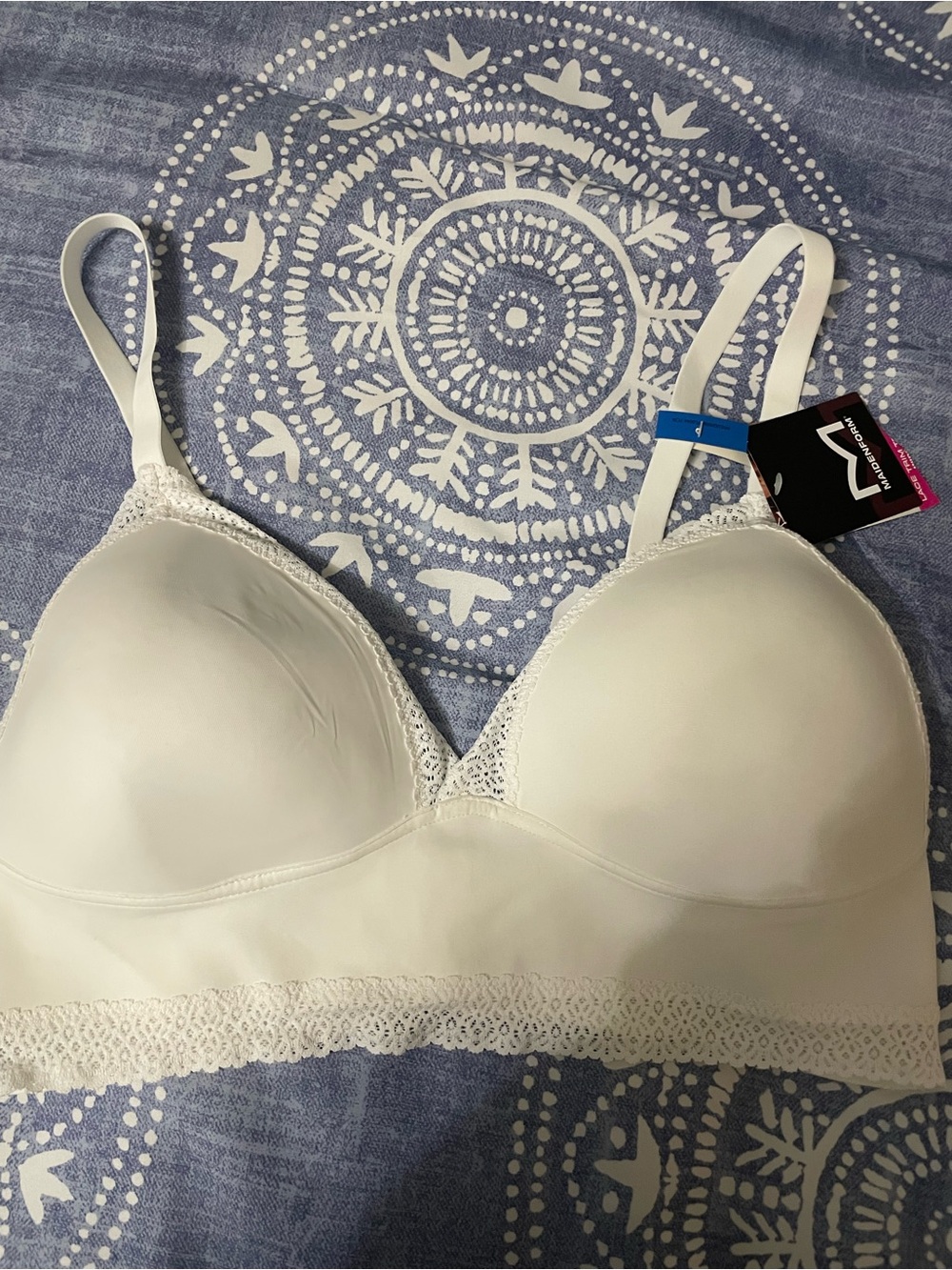 Maidenform Cream Lace Trim Bralette